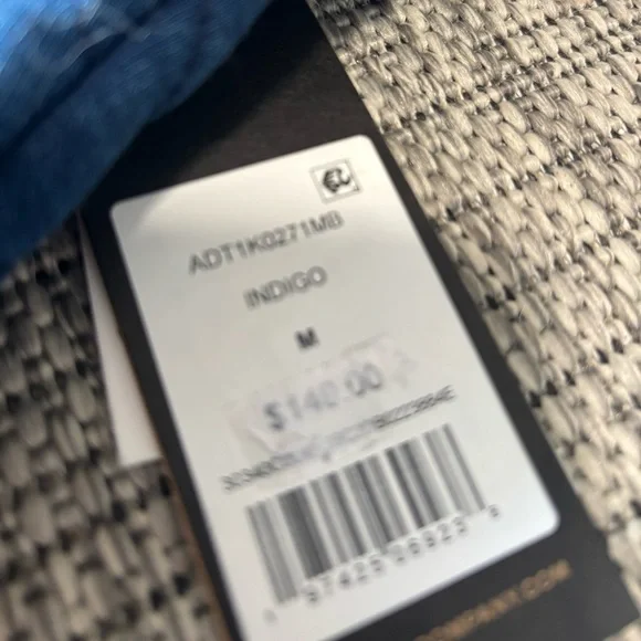 NWT Frye Denim Button Down Jacket - Shacket, Size Medium, Indigo - Picture 2 of 4